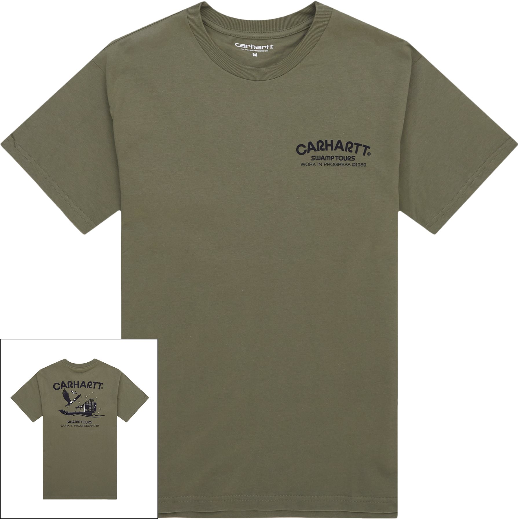 Carhartt WIP T-shirts S/S SWAMP TOURS T-SHIRT I031762 Grön